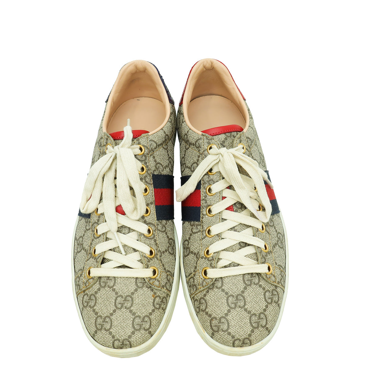 Gucci Multicolor GG Supreme Web Ace Sneakers 39