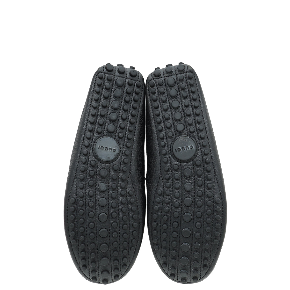 Gucci Black Web Horsebit Loafers 39