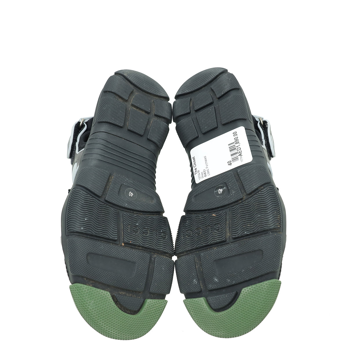Gucci Multicolor Mesh Fabric Tinsel Sport Sandals 40