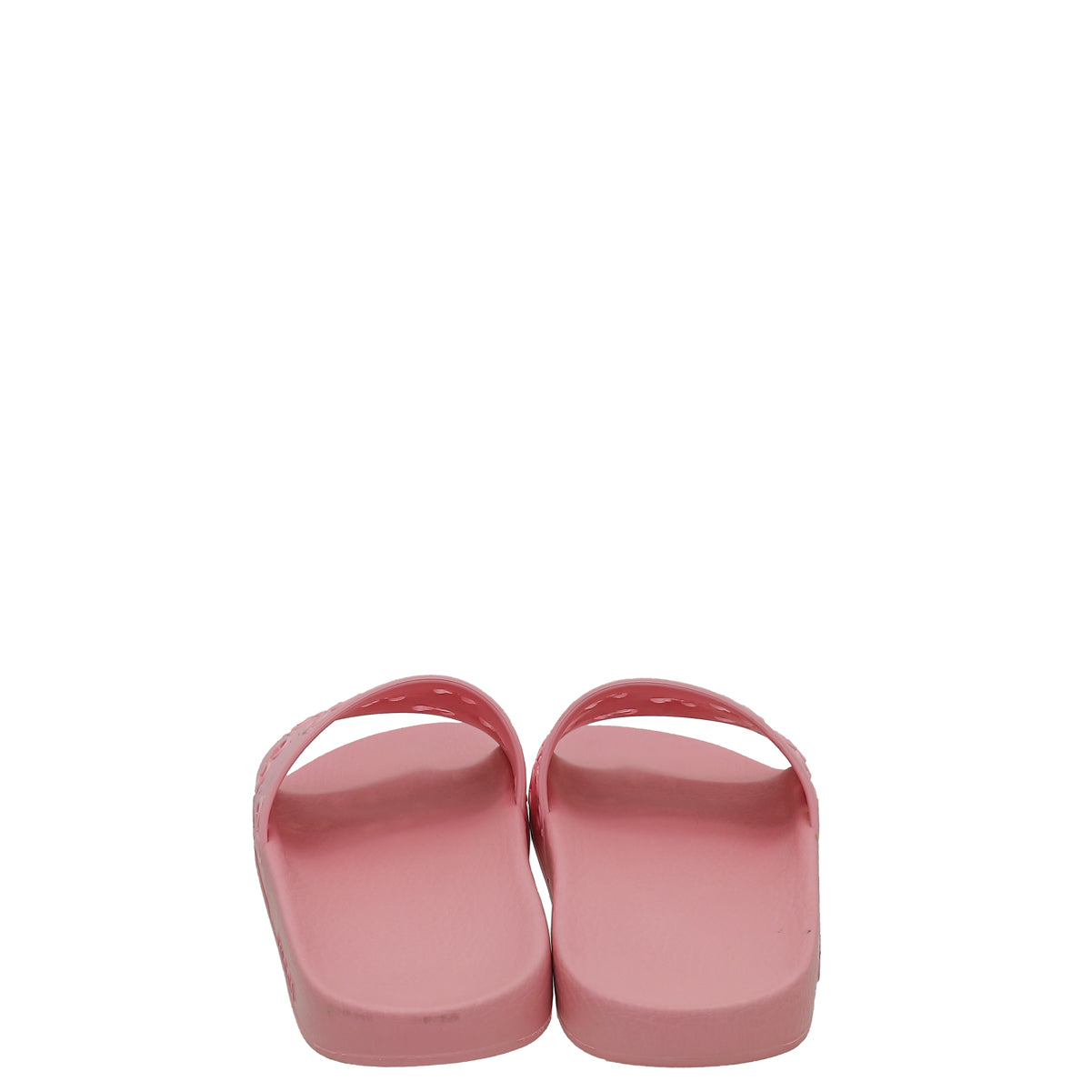 Gucci Pink Rubber Slide Sandals 41