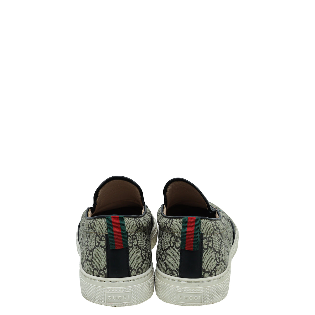 Gucci Bicolor GG Supreme Angry Cat Men's Slip-On Sneakers 8