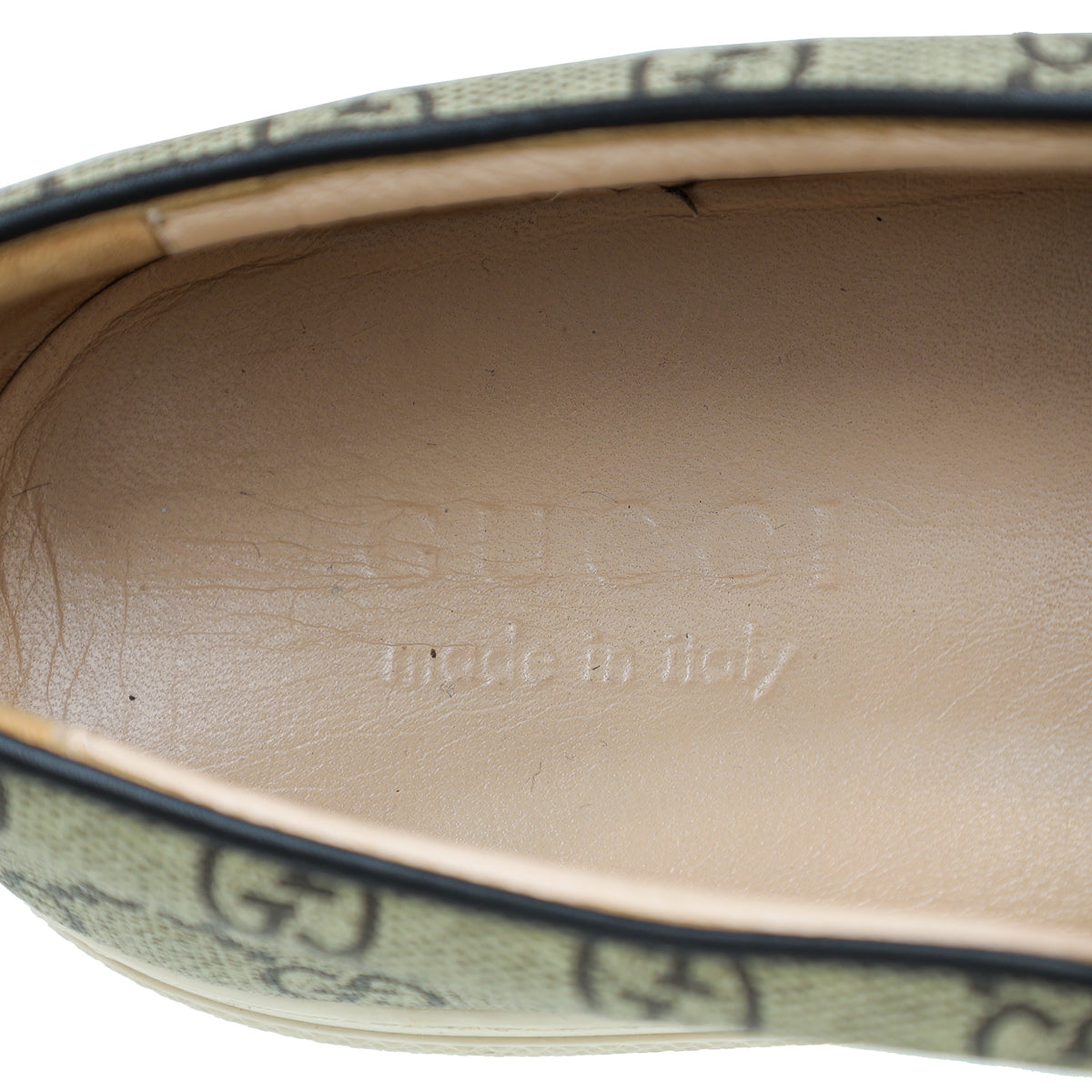Gucci Bicolor GG Supreme Angry Cat Men's Slip-On Sneakers 8