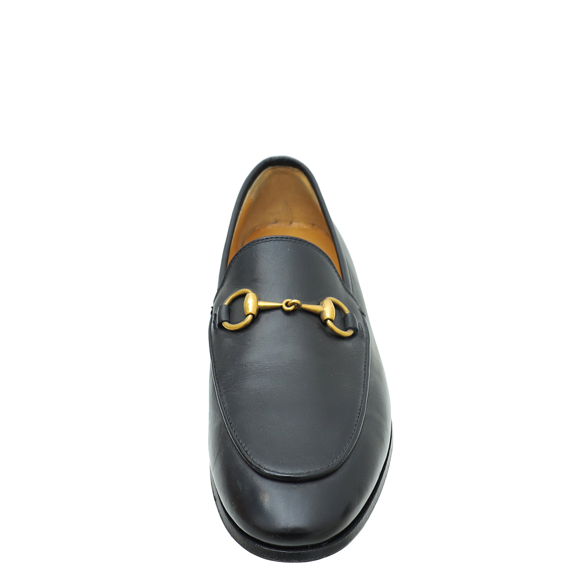 Gucci Black Jordaan Horsebit Loafer 35
