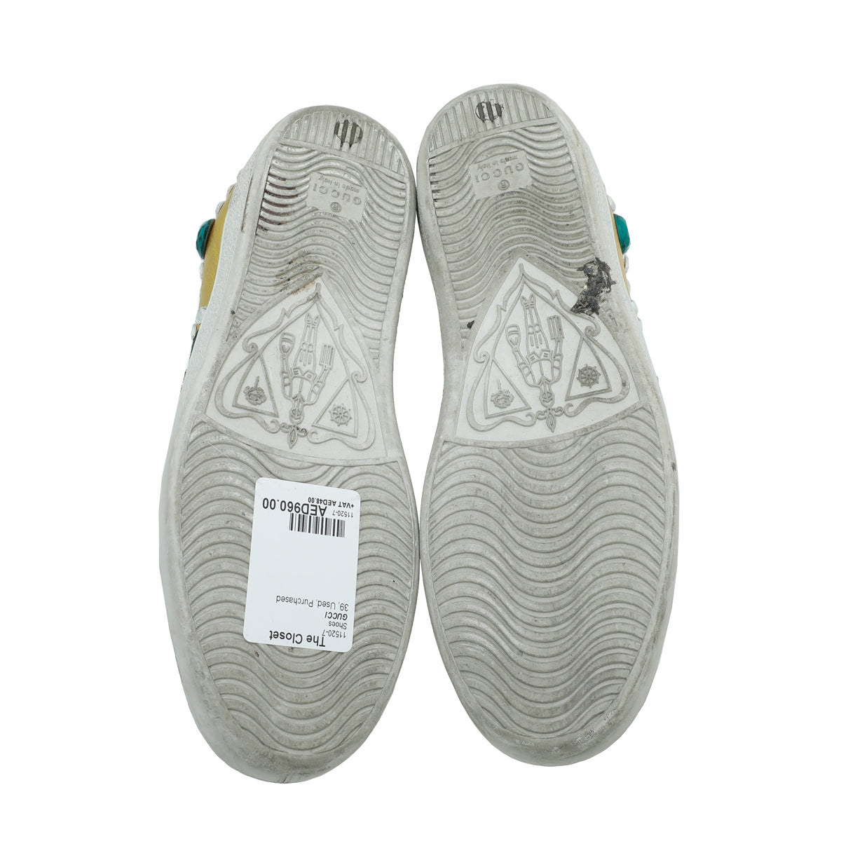Gucci Gold Baskets Ace Strass Sneaker 39