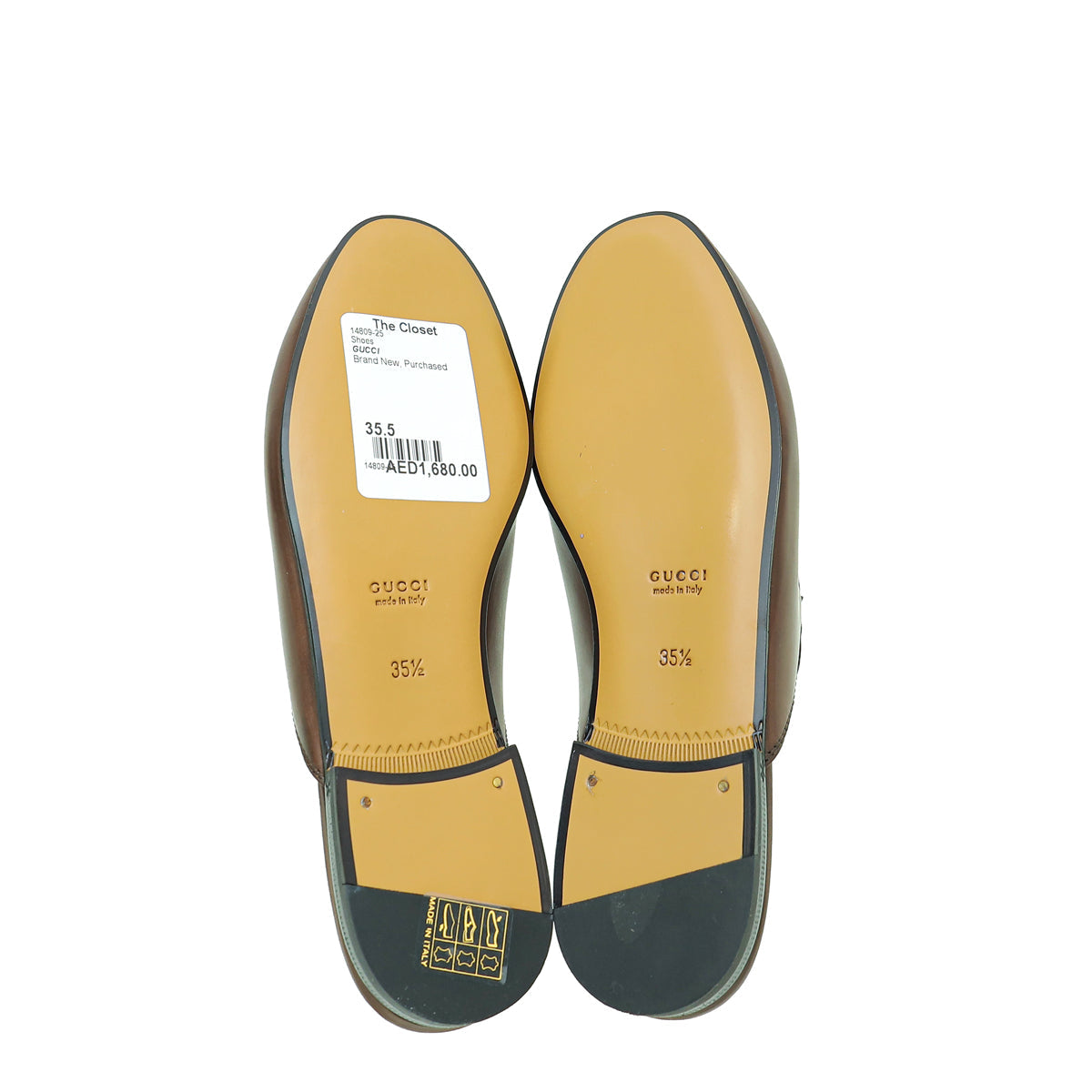 Gucci Chocolate Princetown Mules 35.5
