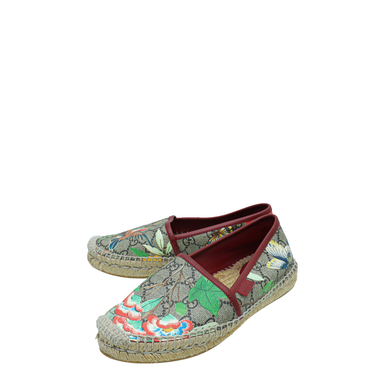 Gucci Multicolor GG Tian Print Flat Espadrille 35
