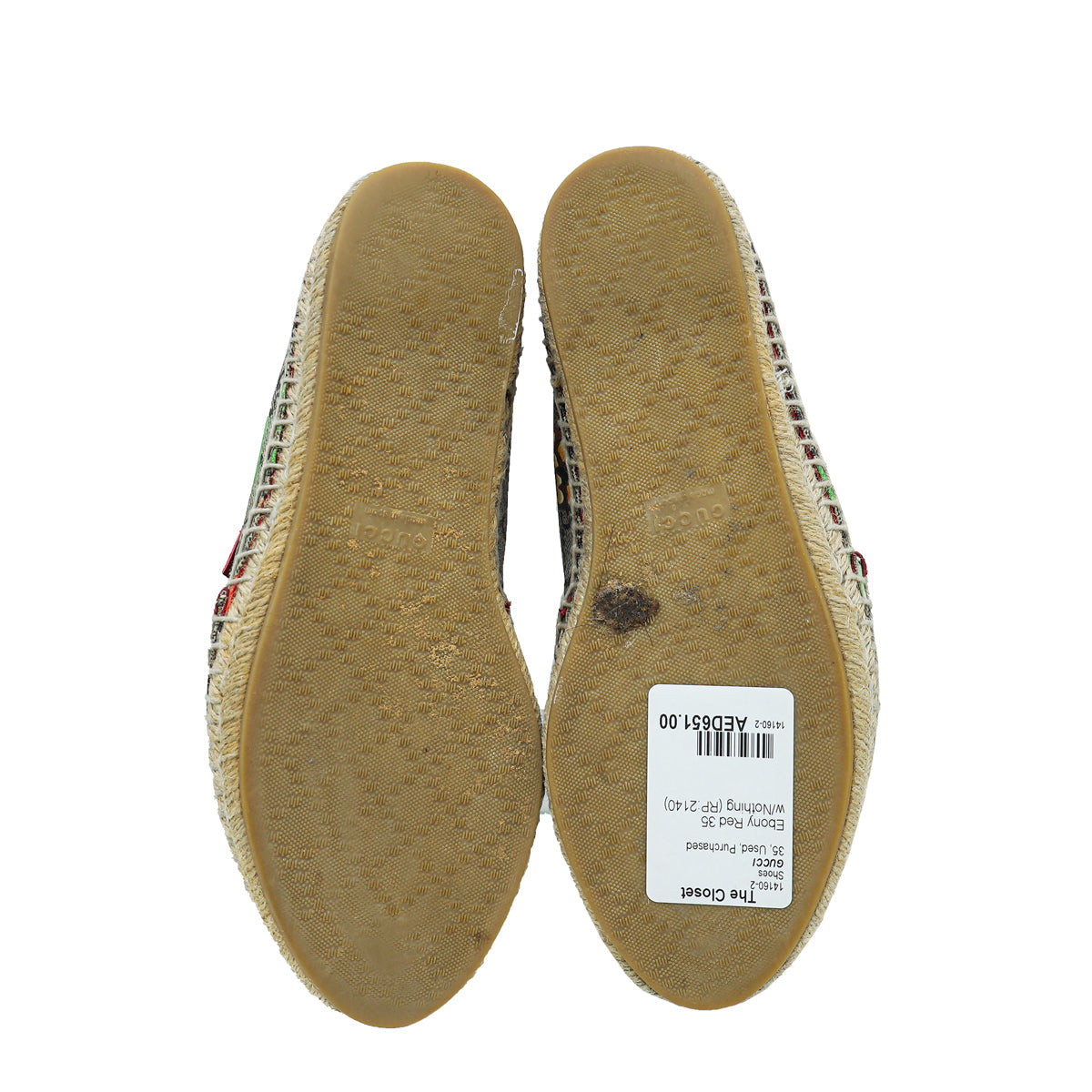 Gucci Multicolor GG Tian Print Flat Espadrille 35