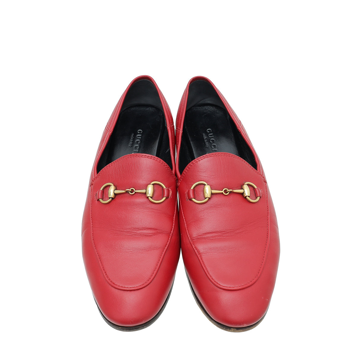 Gucci Red Horsebit Loafer 37.5