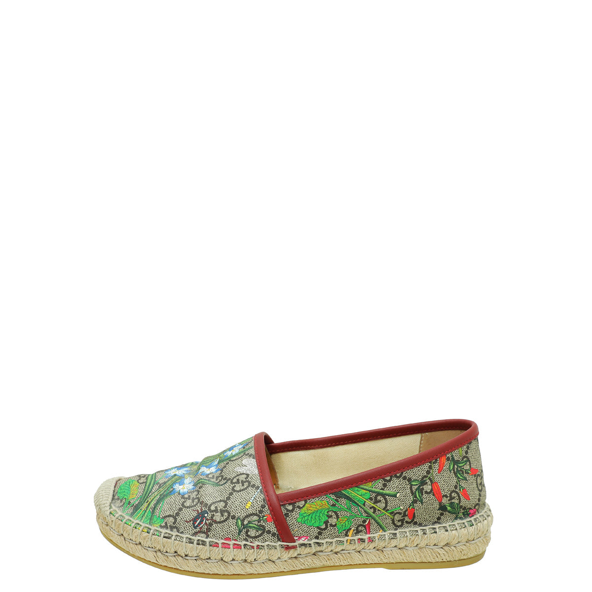 Gucci Multicolor Flora Espadrille Bag 37.5