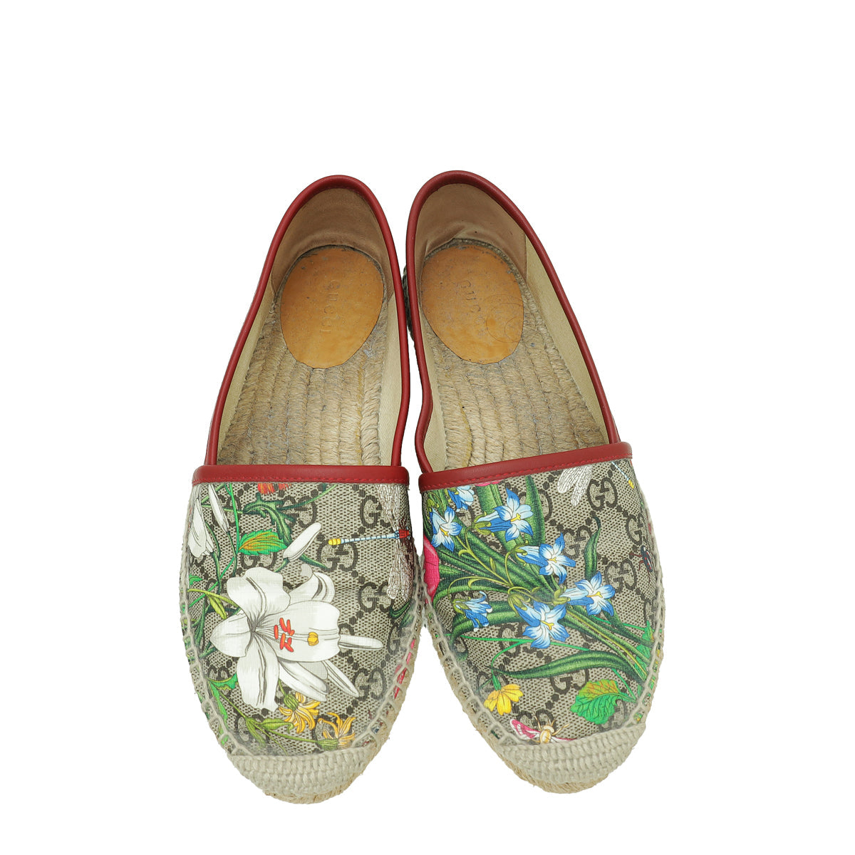 Gucci Multicolor Flora Espadrille Bag 37.5