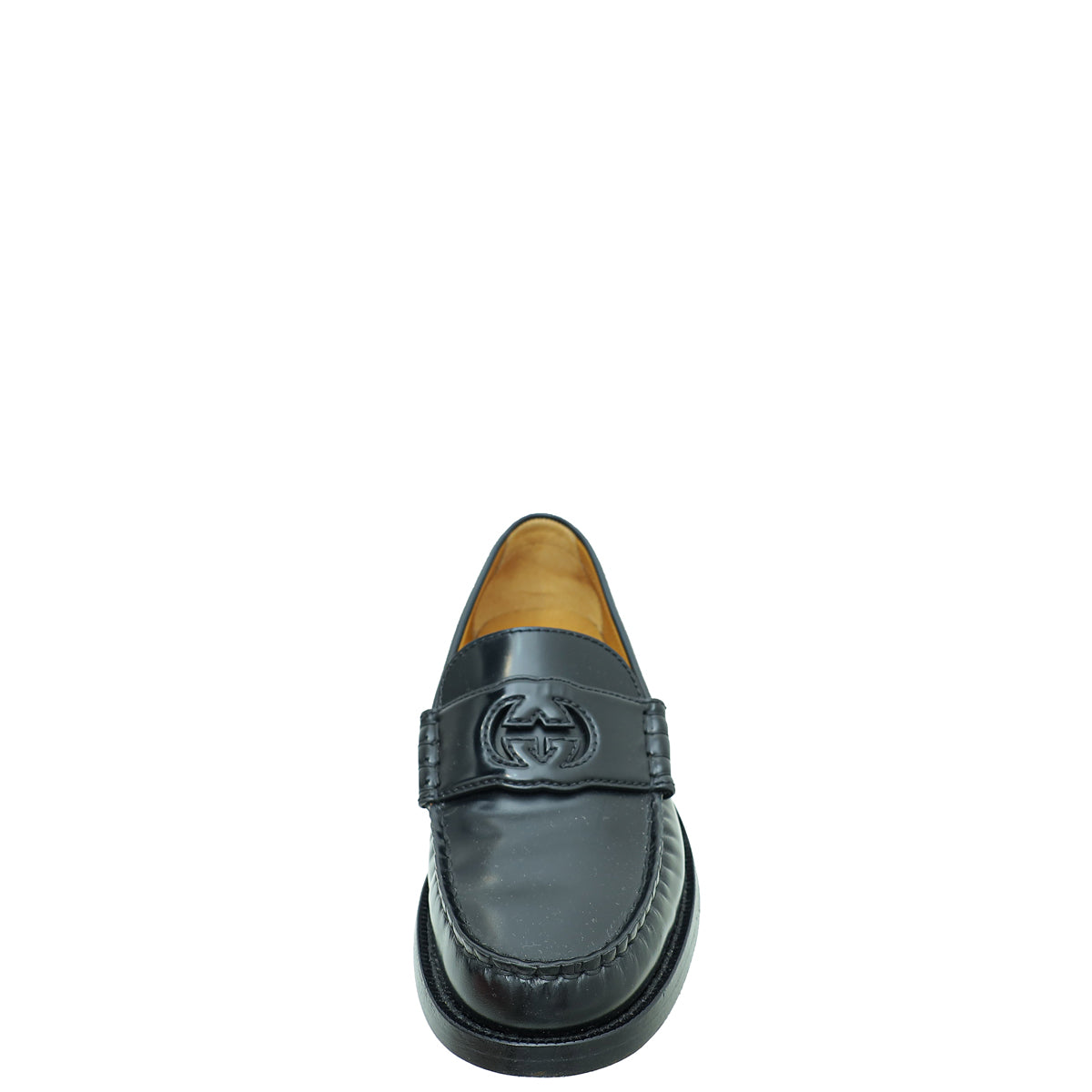 Gucci Black Interlocking G Loafer 37.5