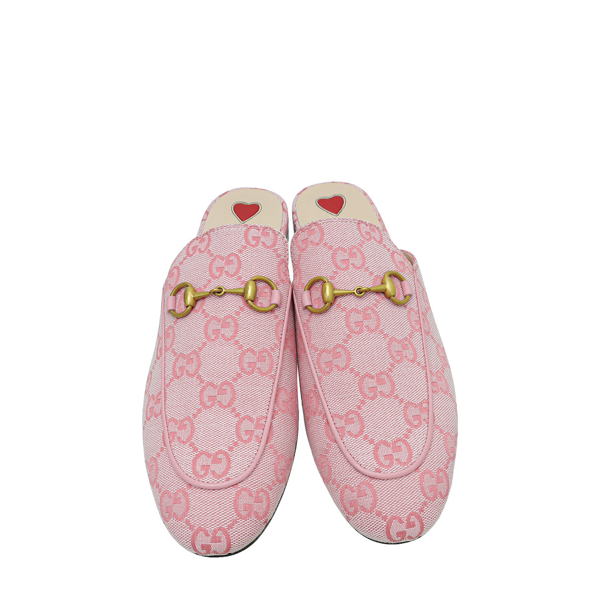 Gucci Pink GG Princetown Mules 37.5