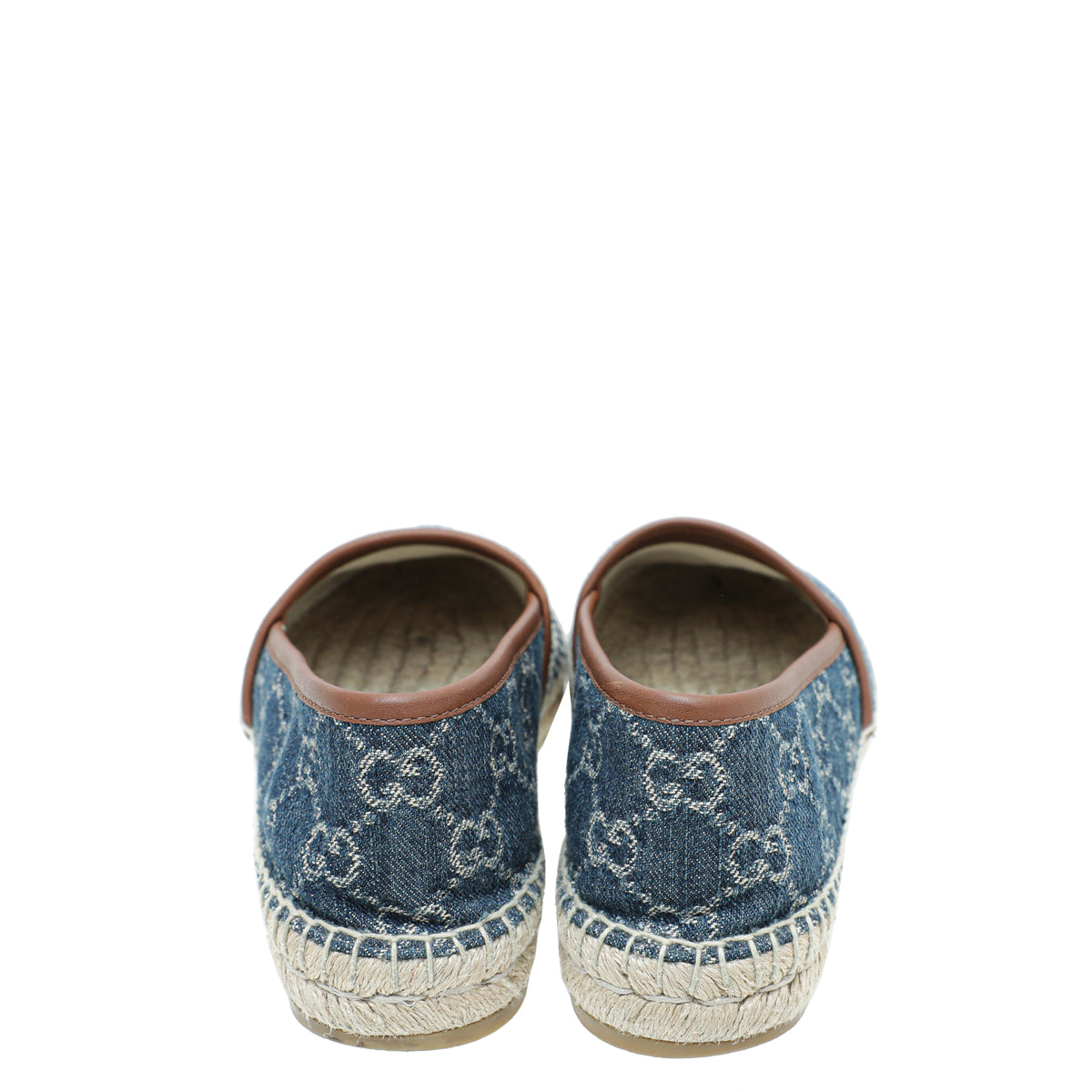Gucci Navy Blue GG Denim Espadrille 37
