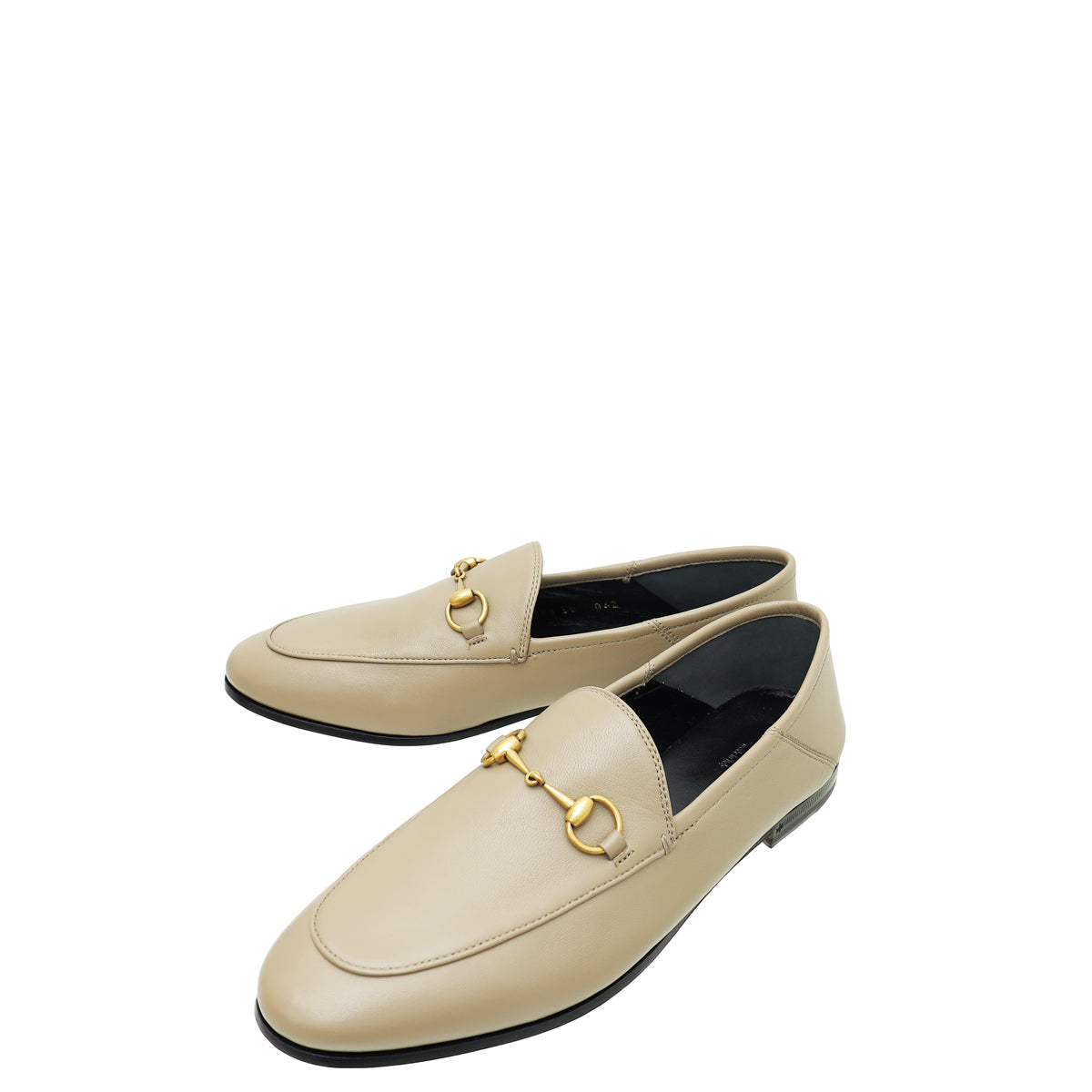 Gucci Taupe Horsebit Loafer 38