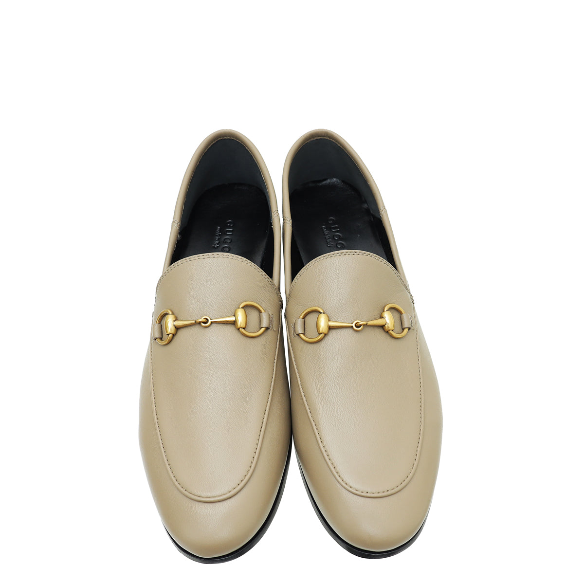 Gucci Taupe Horsebit Loafer 38