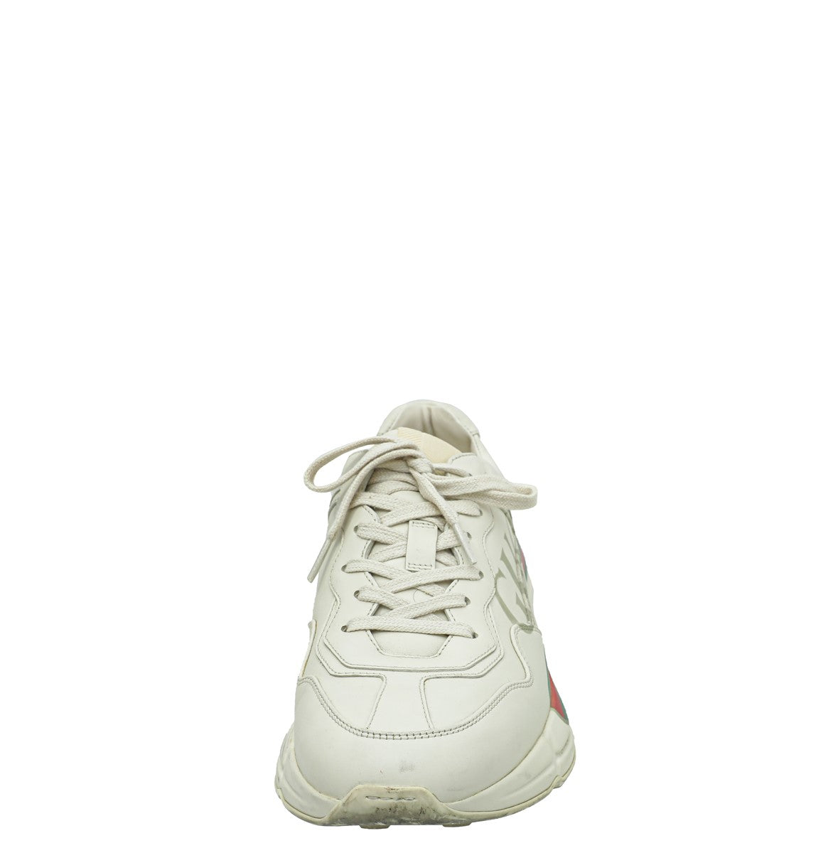 Gucci Ivory Men's Rhyton Gucci Logo Sneaker 40