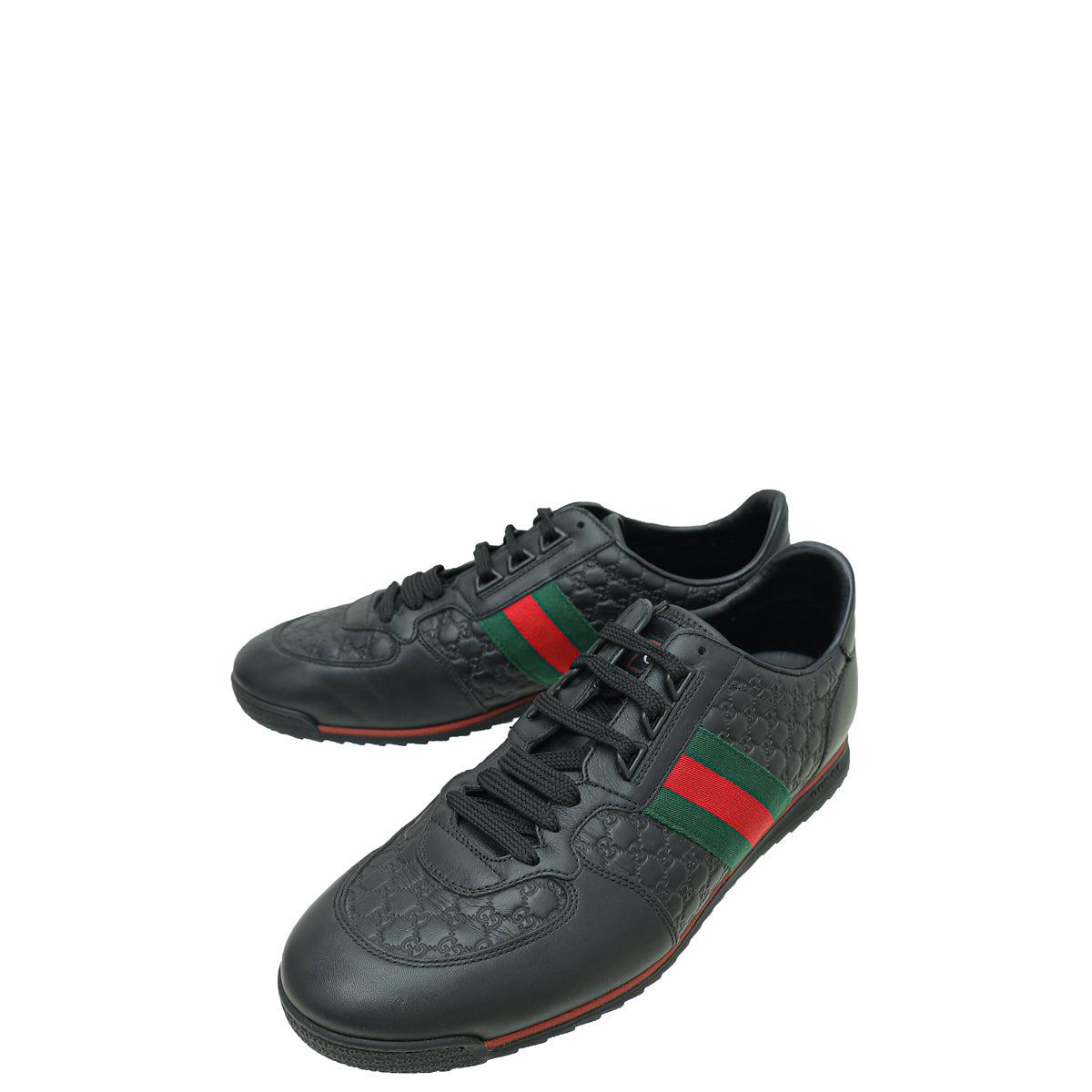 Gucci Black GG Microguccissima Web Sneaker 8