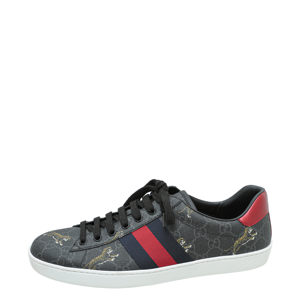 Gucci Black GG Supreme Ace Tigers Sneaker 8