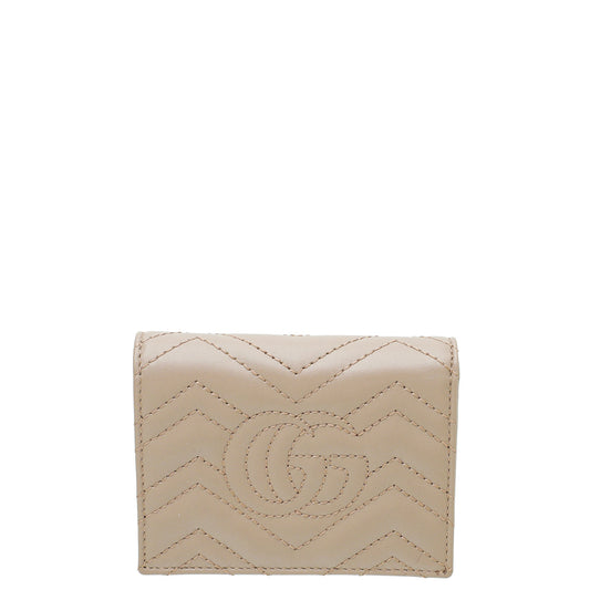 Gucci Dusty Pink GG Marmont Card Case