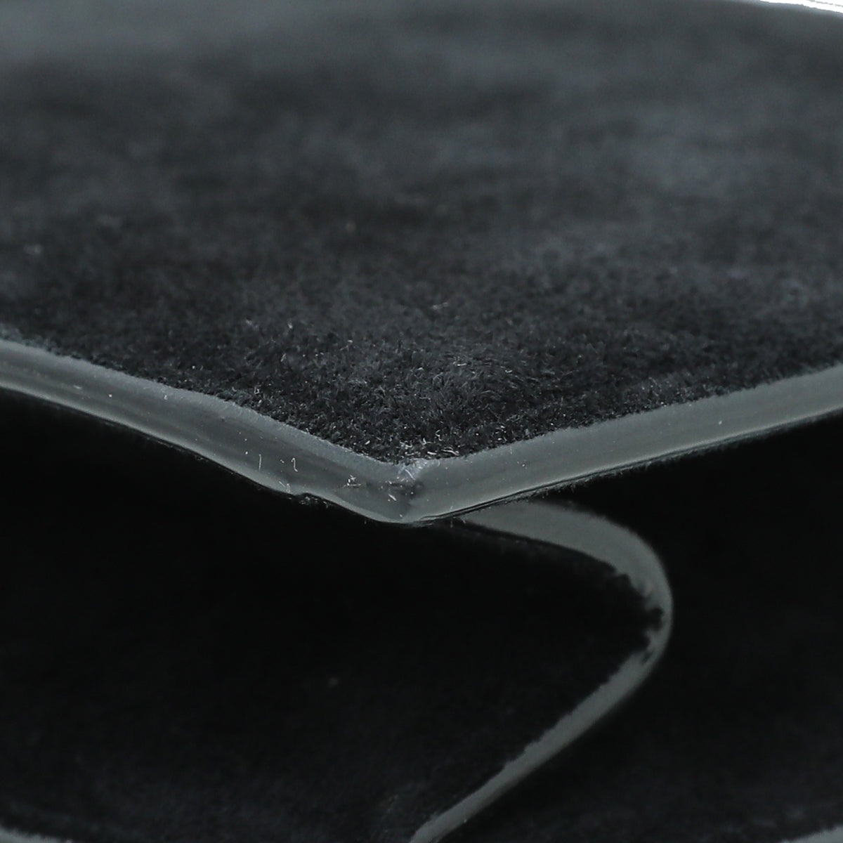 Gucci Black Suede Broadway Crystal Clutch