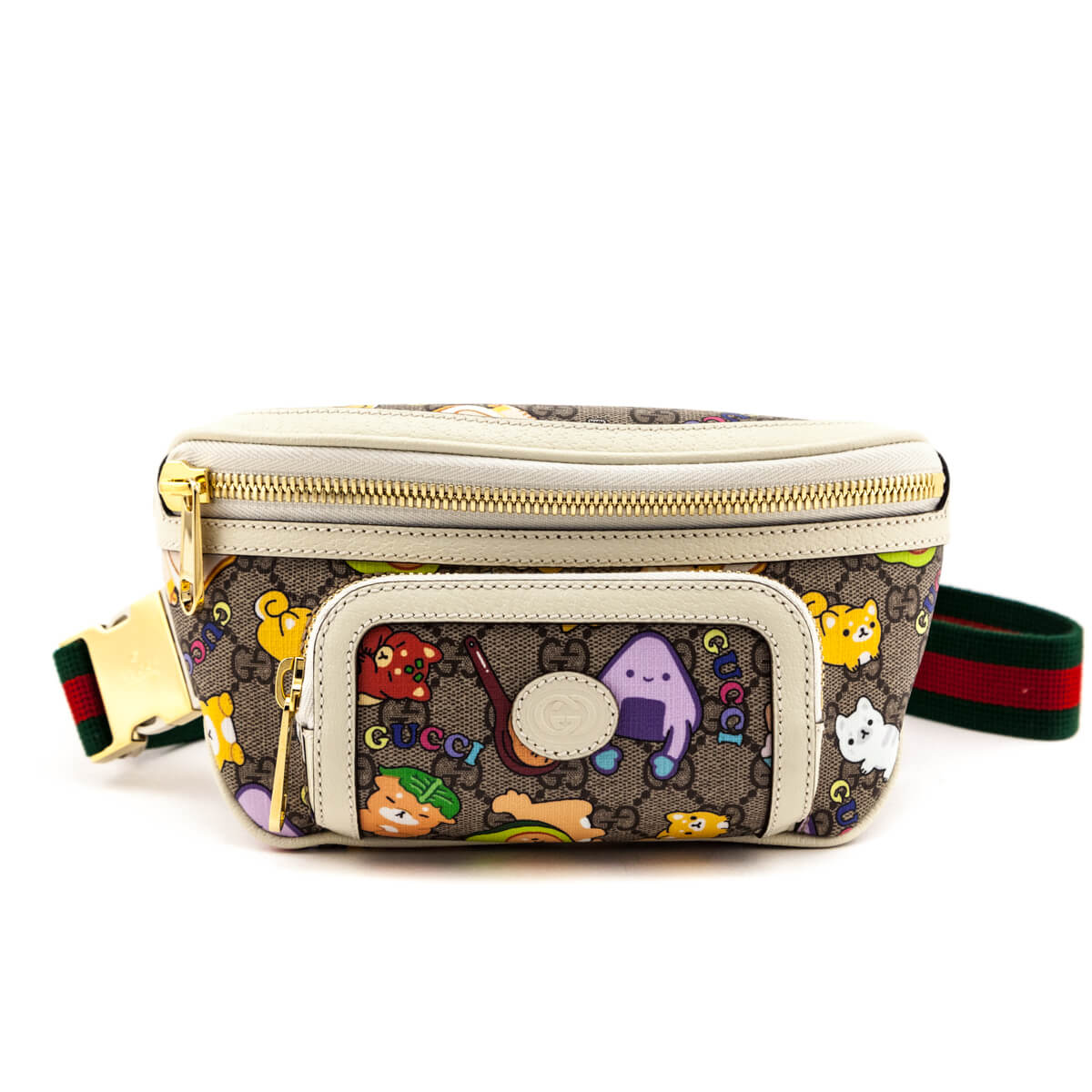 Gucci x Angela Nguyen Pikarar GG Supreme Animal Print Belt Bag