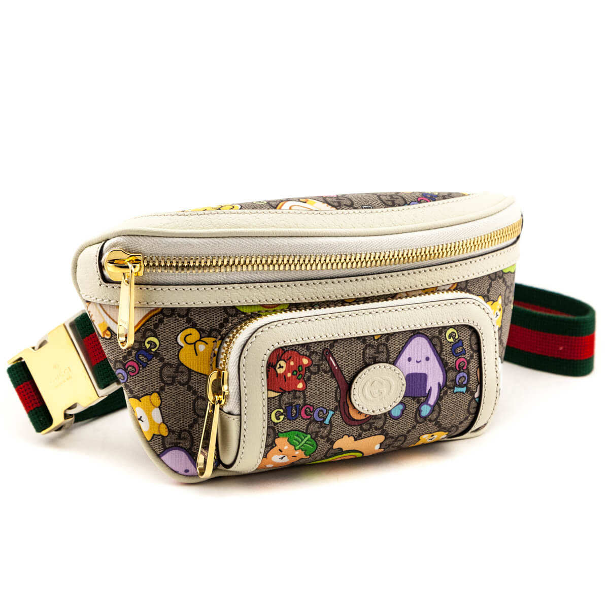 Gucci x Angela Nguyen Pikarar GG Supreme Animal Print Belt Bag