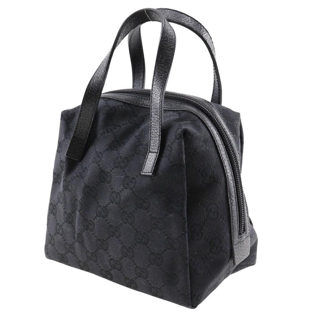 GUCCI Handbag 124542 GG canvas black Women Used