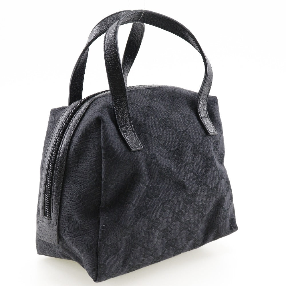 GUCCI Handbag 124542 GG canvas black Women Used