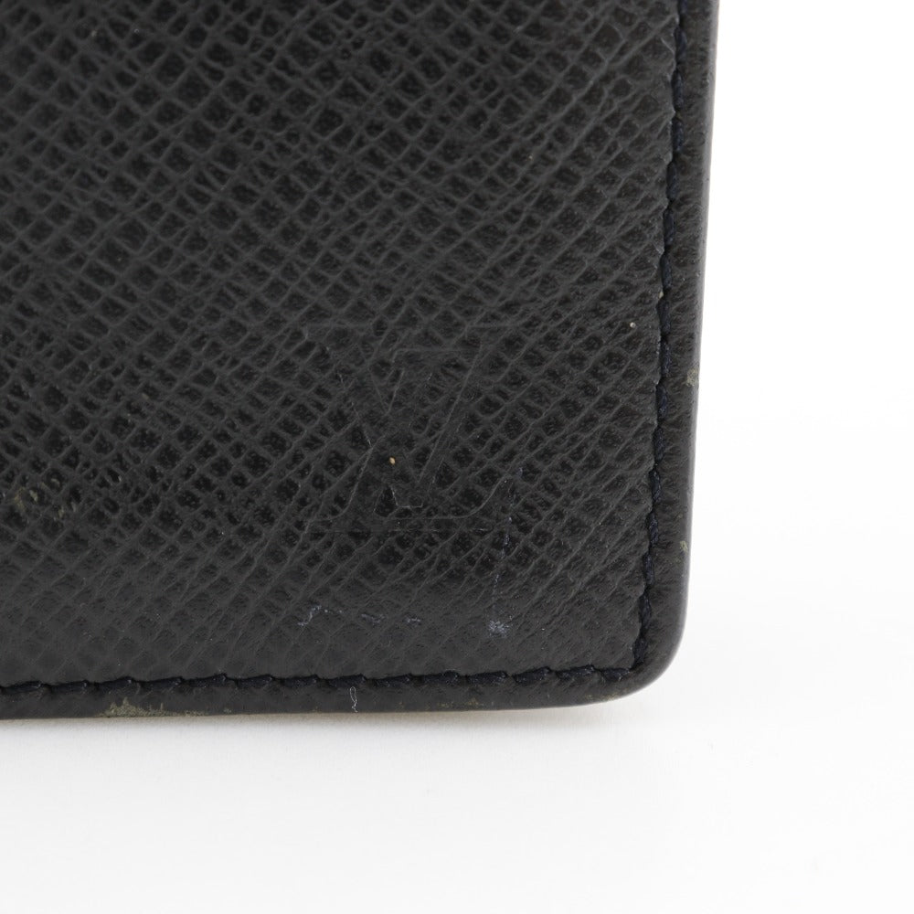 LOUIS VUITTON Bill Compartment M31002 Taiga black Porto Cartes Crdit