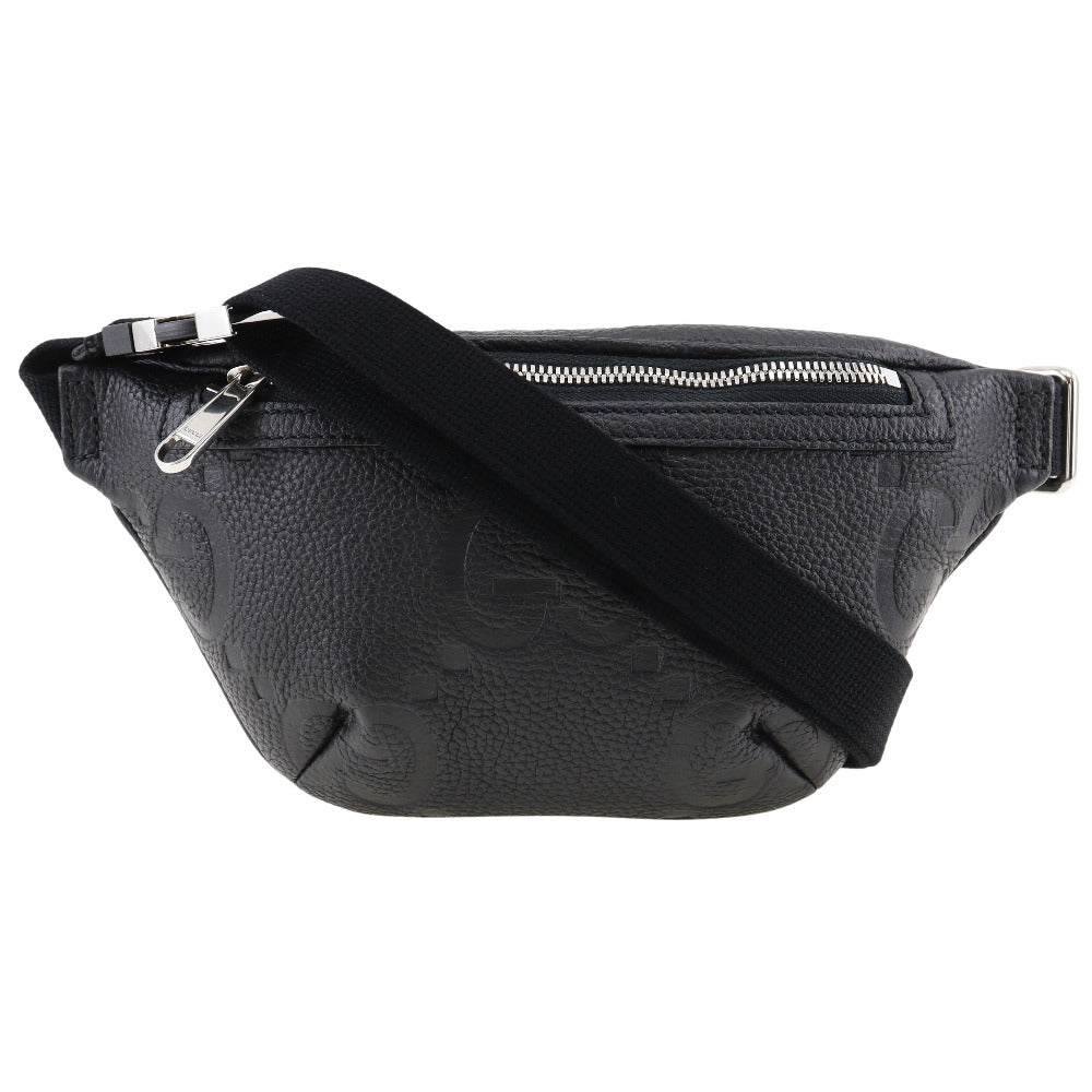 GUCCI Sling bag 658582 leather black Jumbo GG unisex(Unisex) Used