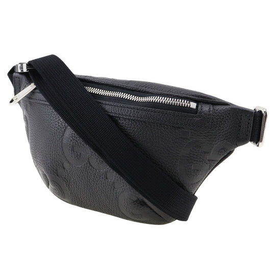 GUCCI Sling bag 658582 leather black Jumbo GG unisex(Unisex) Used