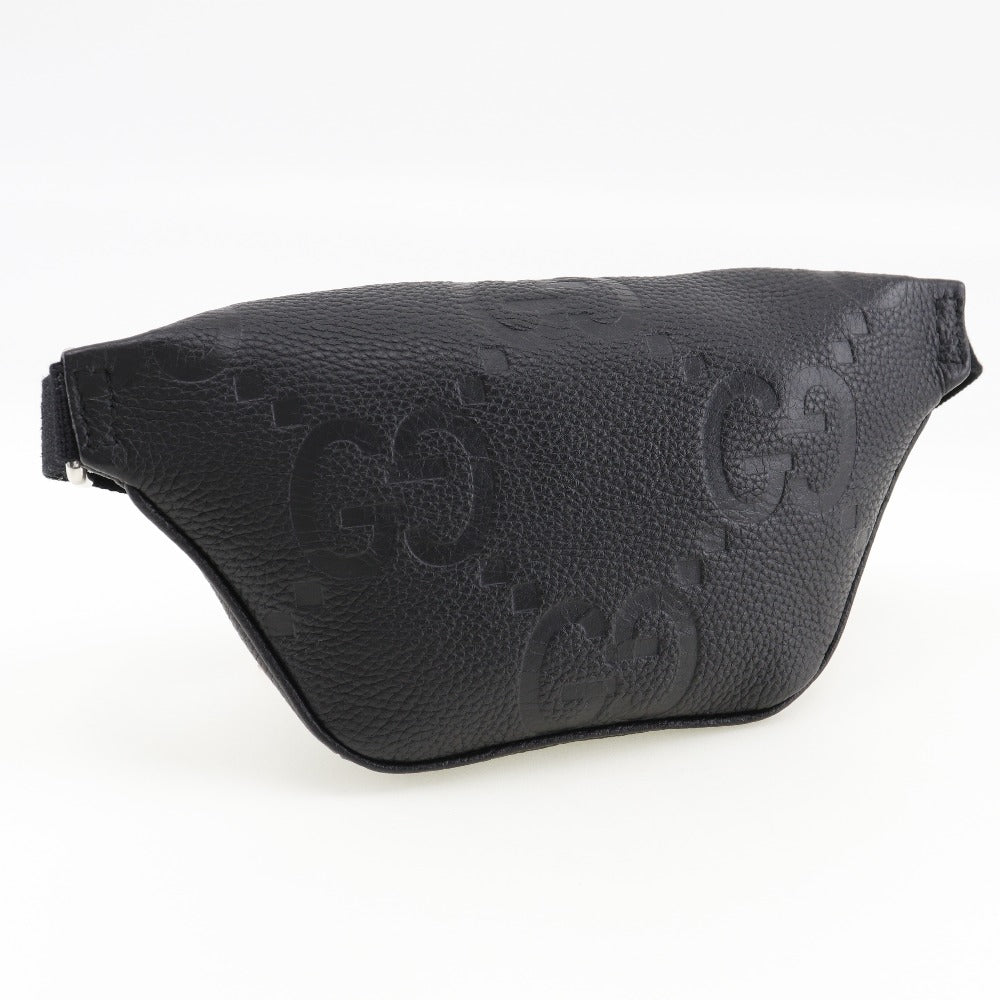 GUCCI Sling bag 658582 leather black Jumbo GG unisex(Unisex) Used