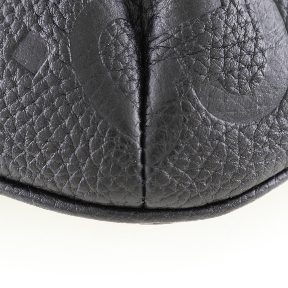 GUCCI Sling bag 658582 leather black Jumbo GG unisex(Unisex) Used