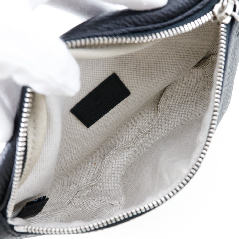 GUCCI Sling bag 658582 leather black Jumbo GG unisex(Unisex) Used