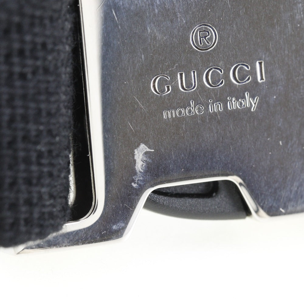 GUCCI Sling bag 658582 leather black Jumbo GG unisex(Unisex) Used