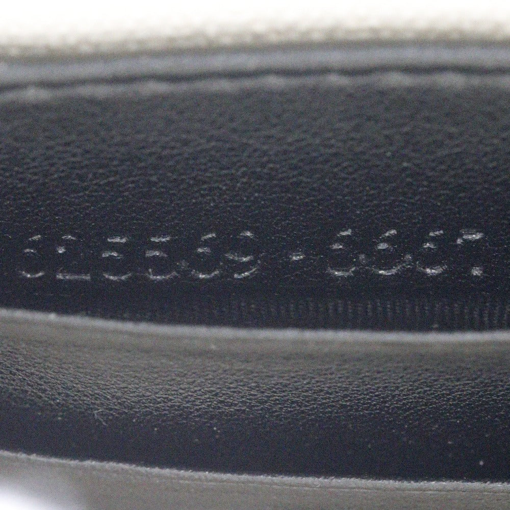GUCCI Clutch bag 625569 leather black GG emboss mens Used