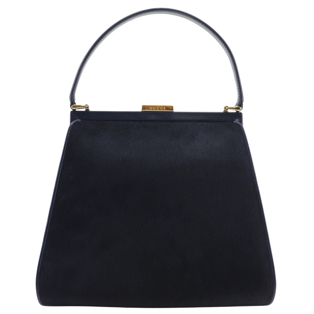 GUCCI Handbag Harako Navy Old Gucci One handle