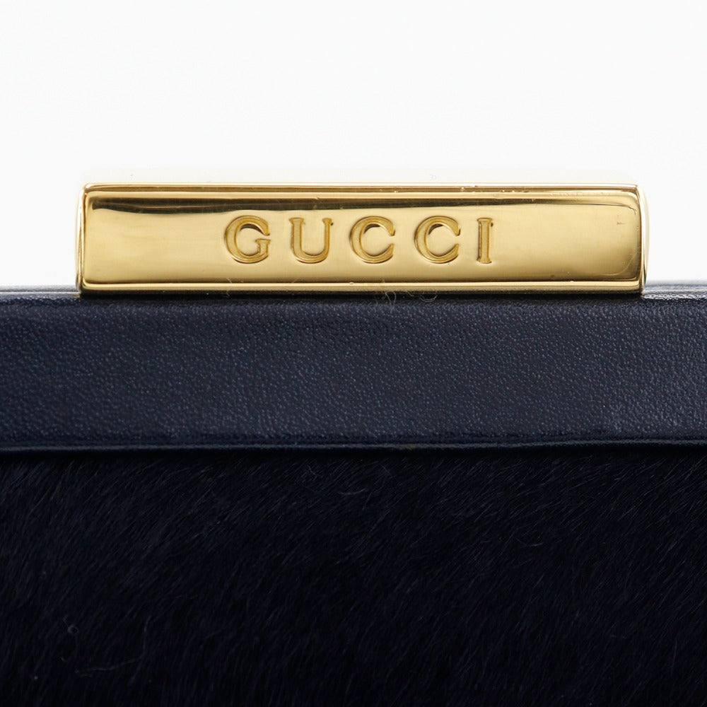 GUCCI Handbag Harako Navy Old Gucci One handle