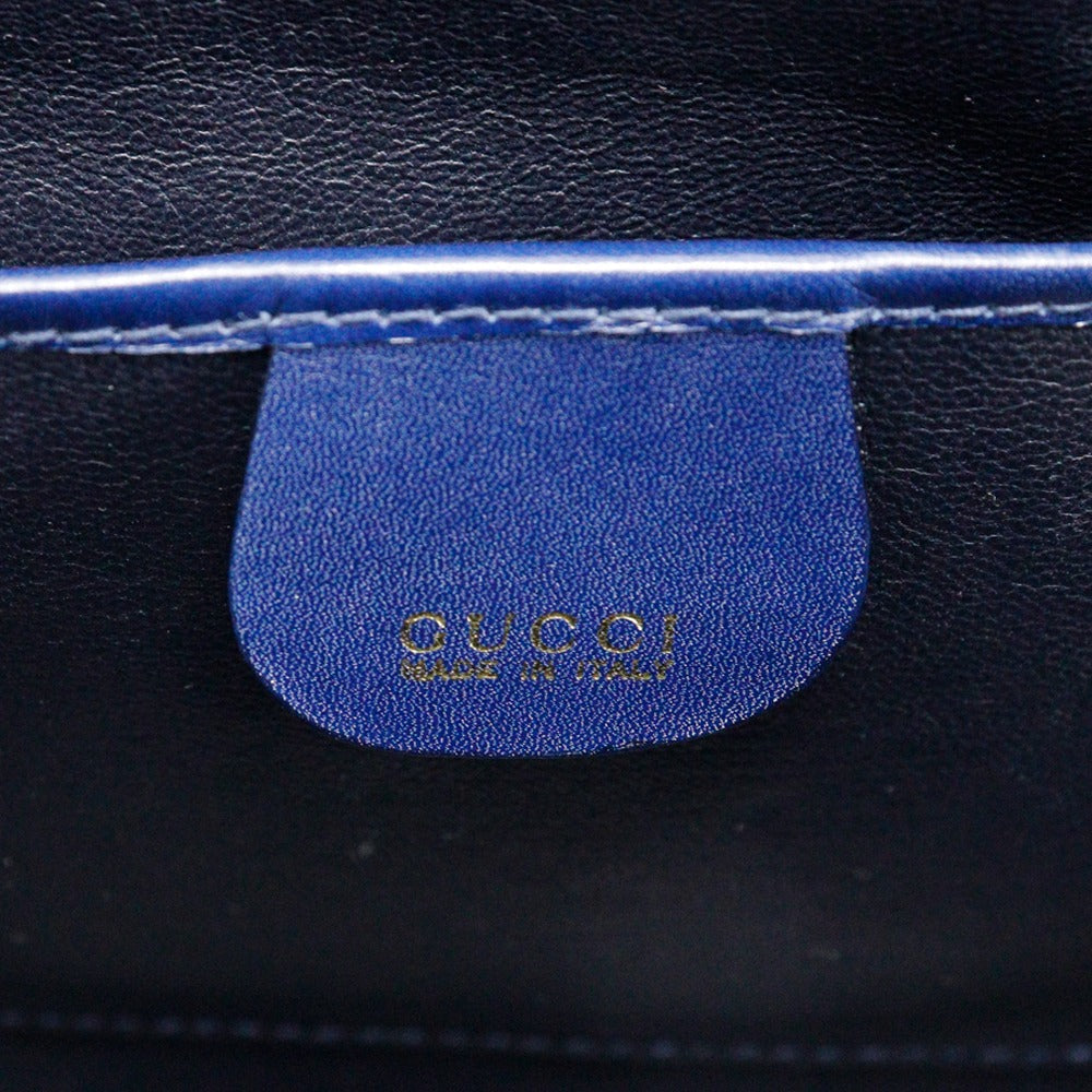 GUCCI Handbag Harako Navy Old Gucci One handle
