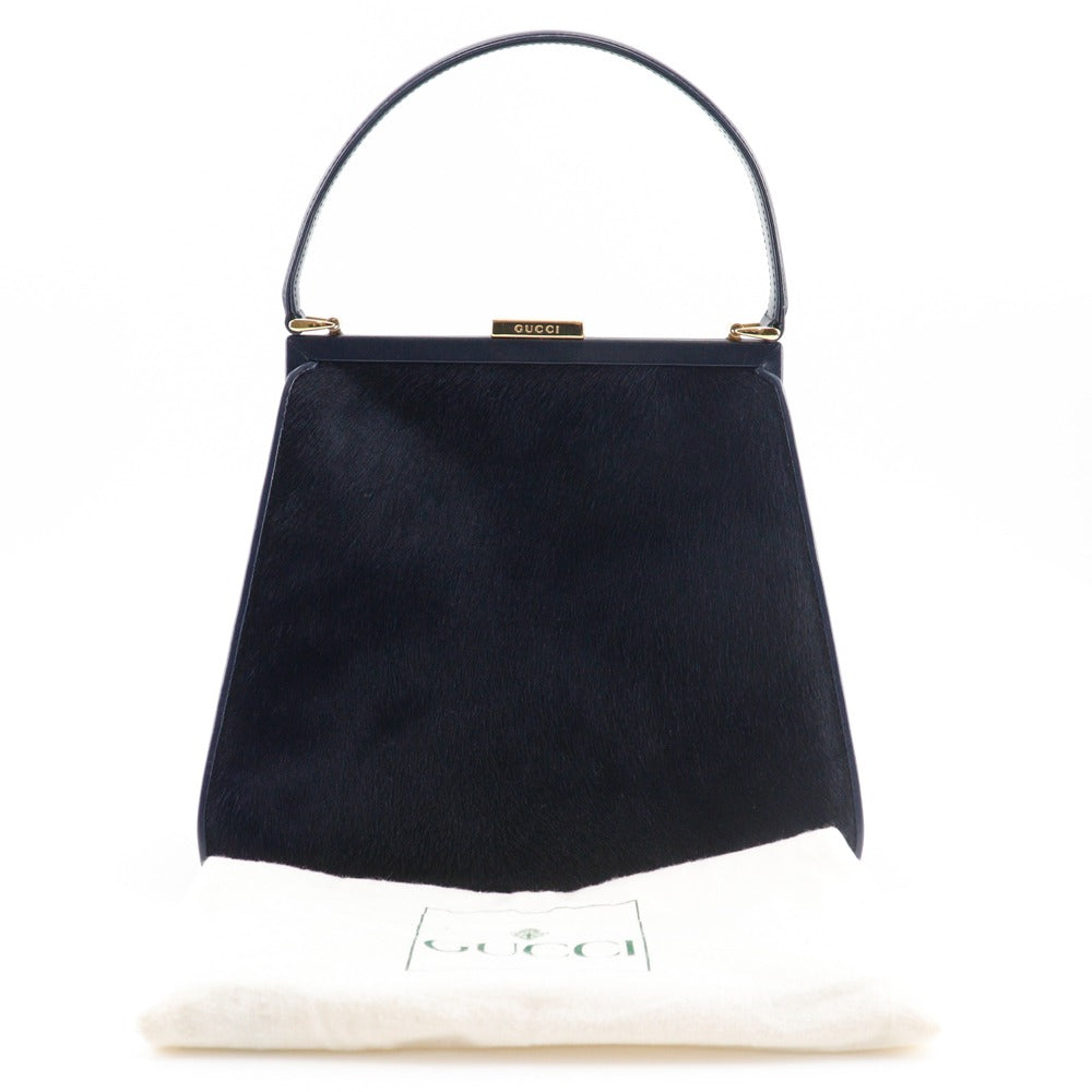 GUCCI Handbag Harako Navy Old Gucci One handle