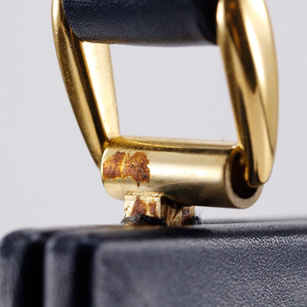 GUCCI Handbag Harako Navy Old Gucci One handle