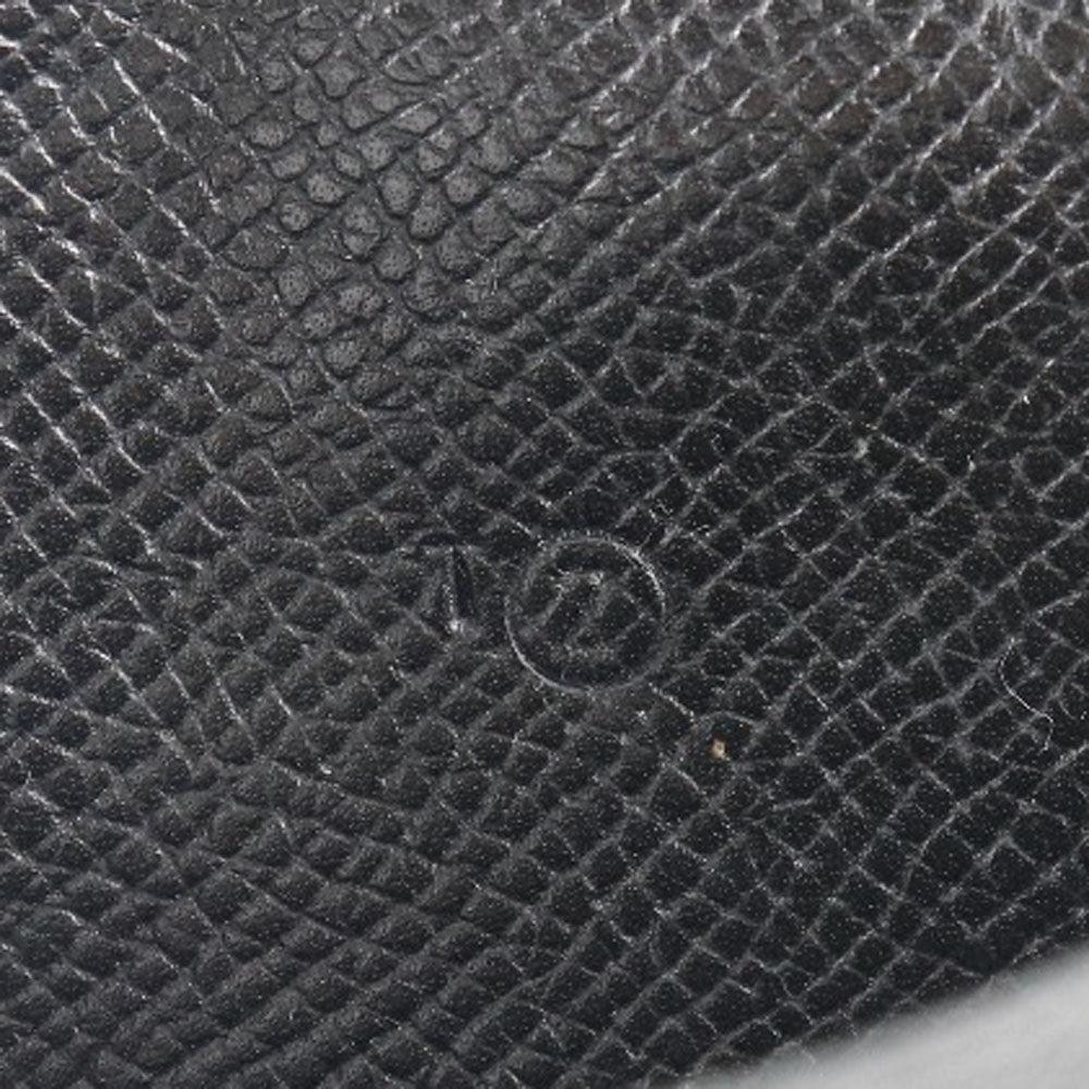 HERMES Bill Compartment leather black MC2 Fleming mens Used