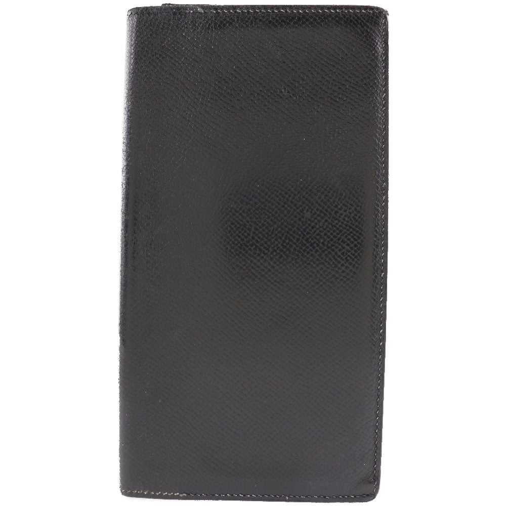 HERMES Bill Compartment leather black MC2 Fleming mens Used