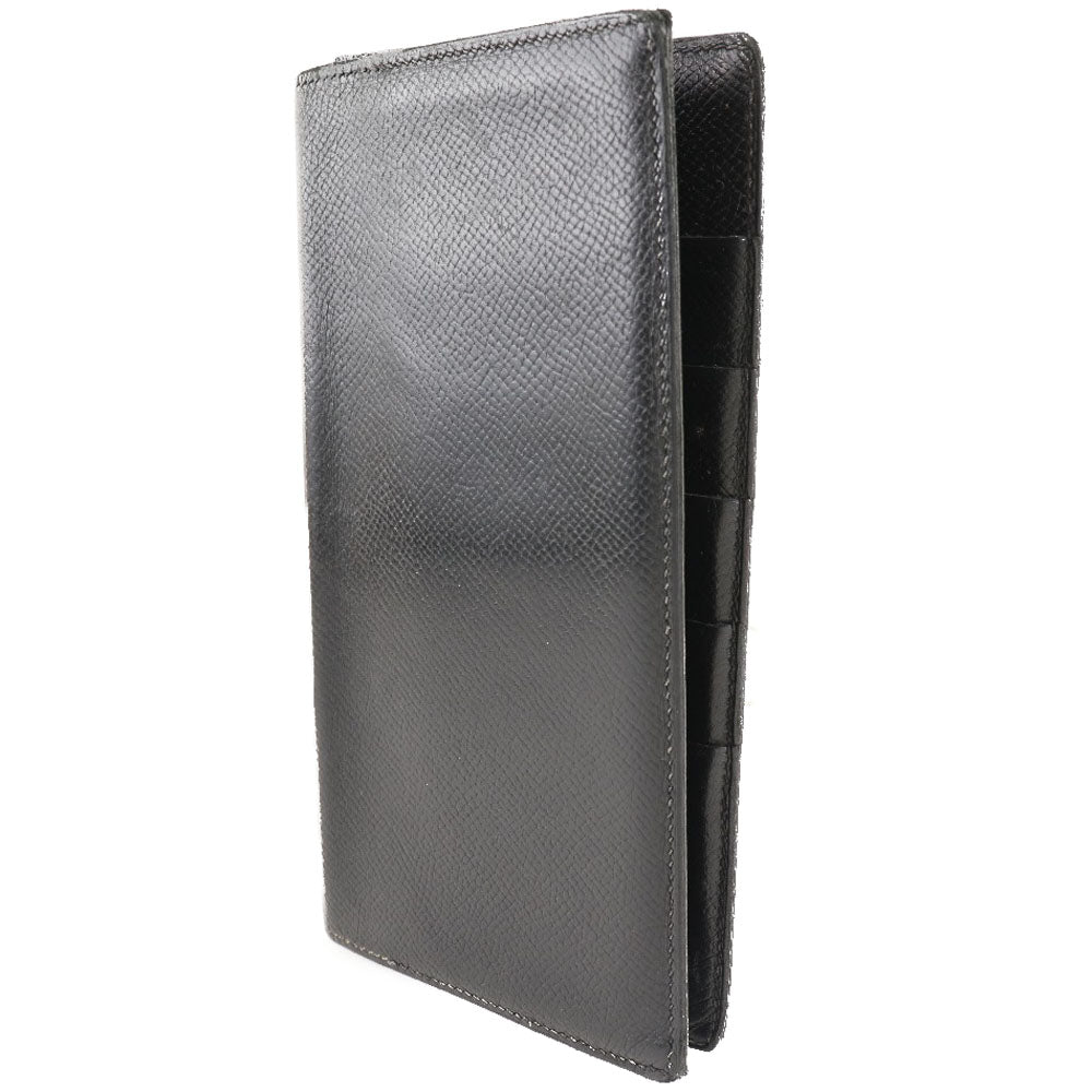 HERMES Bill Compartment leather black MC2 Fleming mens Used