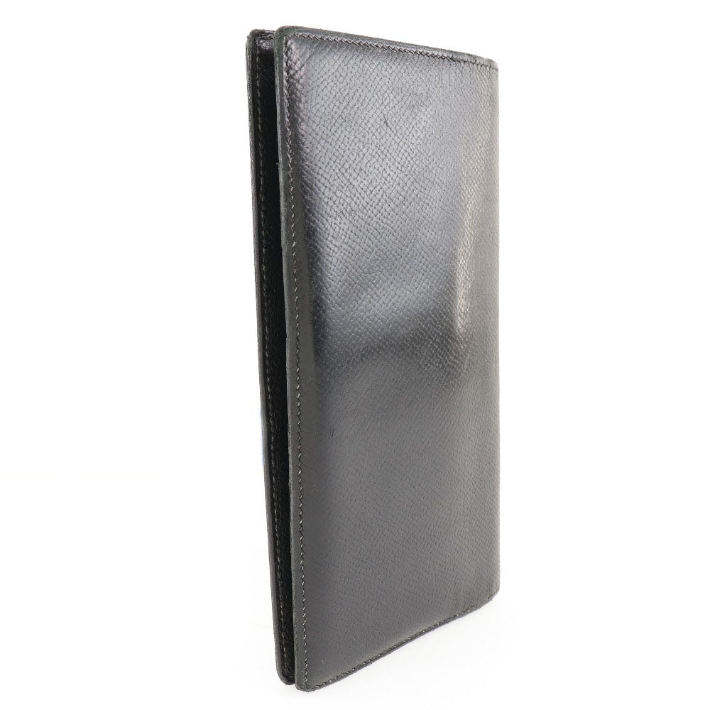 HERMES Bill Compartment leather black MC2 Fleming mens Used