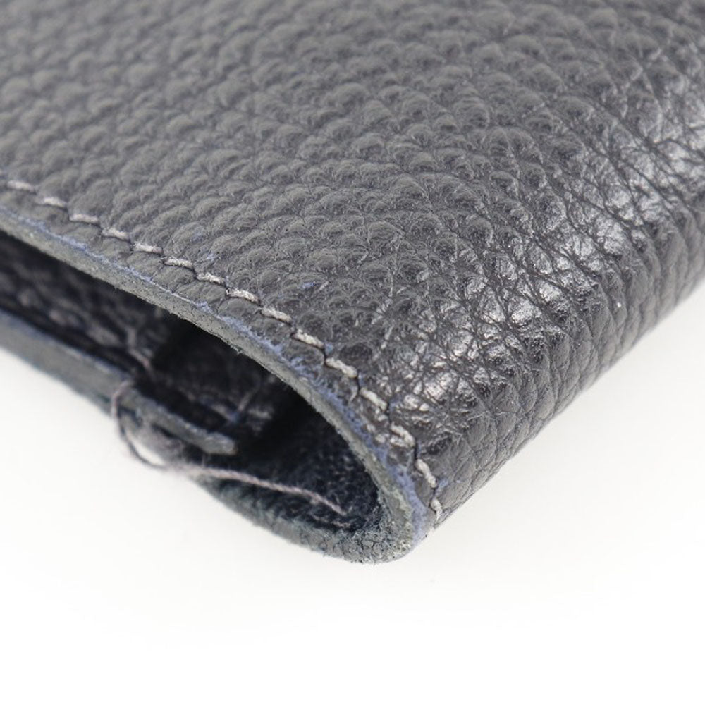 HERMES Long Wallet Purse Togo Navy blue Dogon GM unisex(Unisex) Used