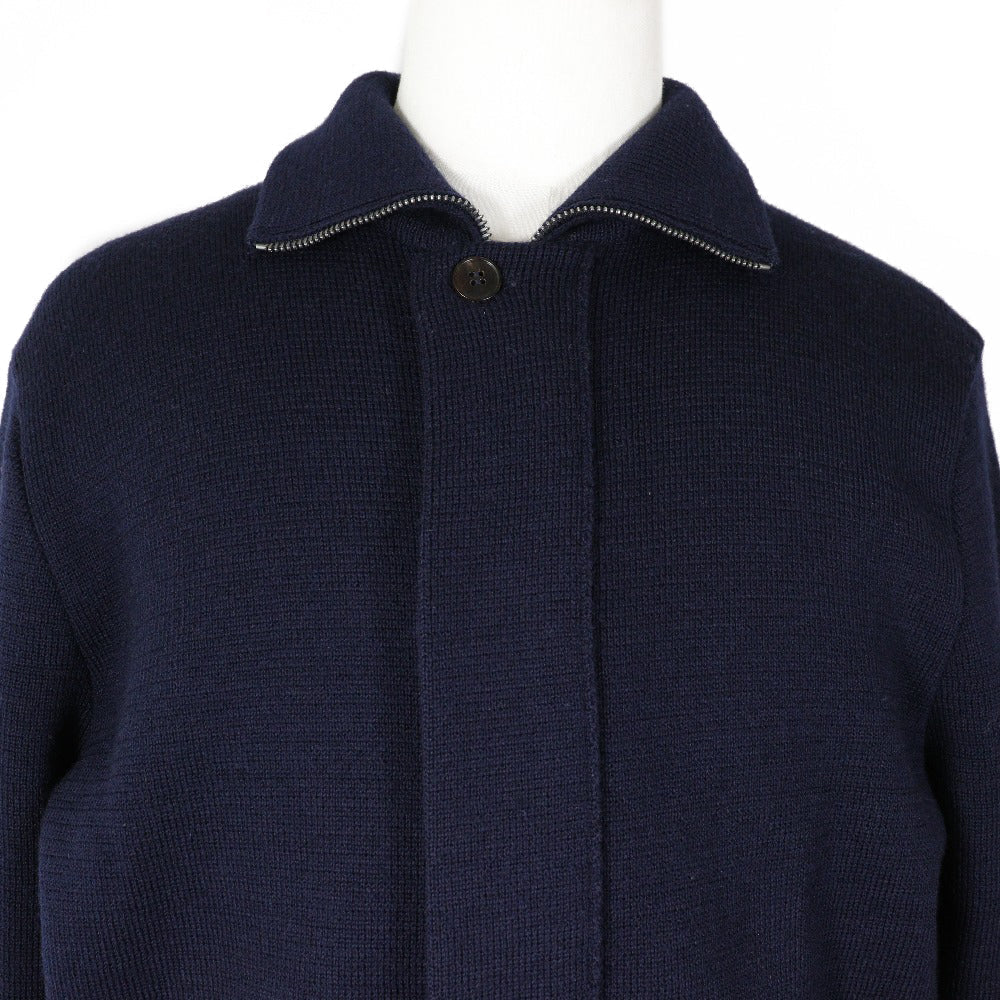 GUCCI sweater cotton Navy Zip up mens XL Used