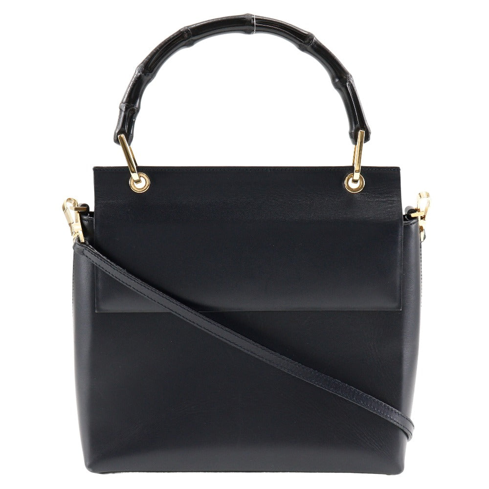 GUCCI Shoulder Bag 001.1887 Calfskin, Bamboo black Women Used