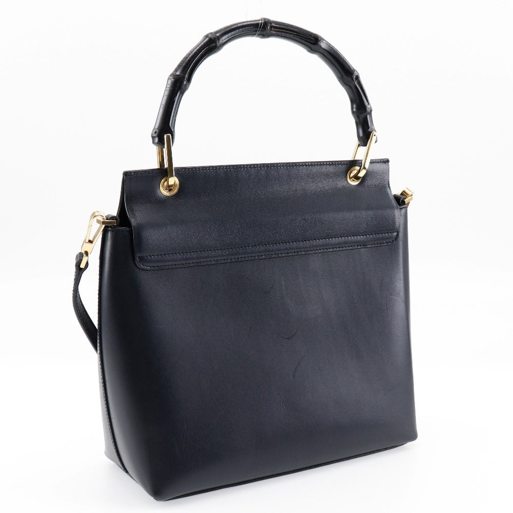 GUCCI Shoulder Bag 001.1887 Calfskin, Bamboo black Women Used