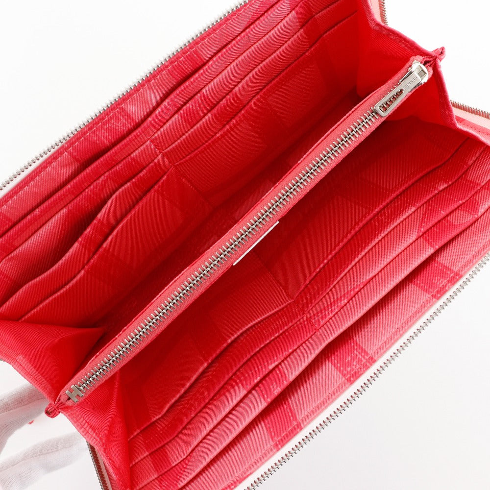HERMES Long Wallet Purse Epsom White Azap Long Silk Inn Women Used